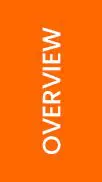 An orange banner with the word overview in white.